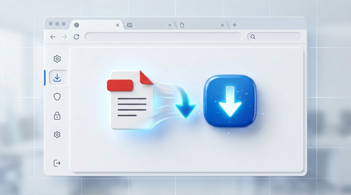 크롬 PDF 다운로드 설정 변경으로 3초 만에 바로열기 끄기 가이드 일러스트